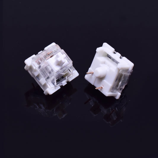 Switches Outemu Lineal | Silent White | Silencioso y Suave
