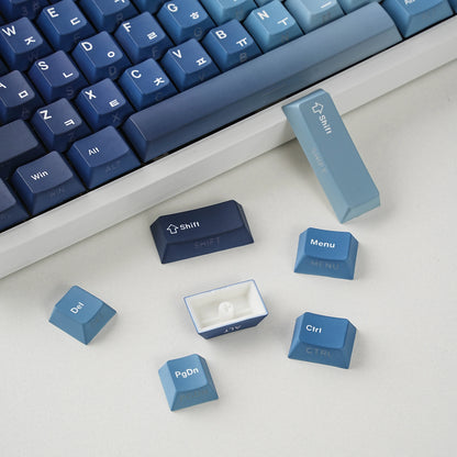 Keycaps Ocean Heart | Perfil Cherry | PBT Dye-Sub | Retroiluminación Lateral | Español