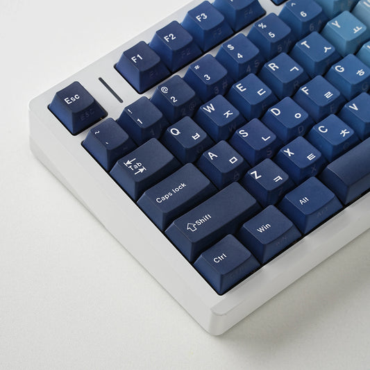 Keycaps Ocean Heart | Perfil Cherry | PBT Dye-Sub | Retroiluminación Lateral | Español