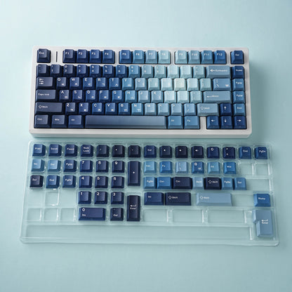 Keycaps Ocean Heart | Perfil Cherry | PBT Dye-Sub | Retroiluminación Lateral | Español