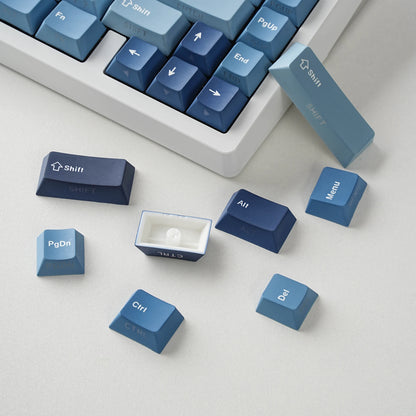 Keycaps Ocean Heart | Perfil Cherry | PBT Dye-Sub | Retroiluminación Lateral | Español