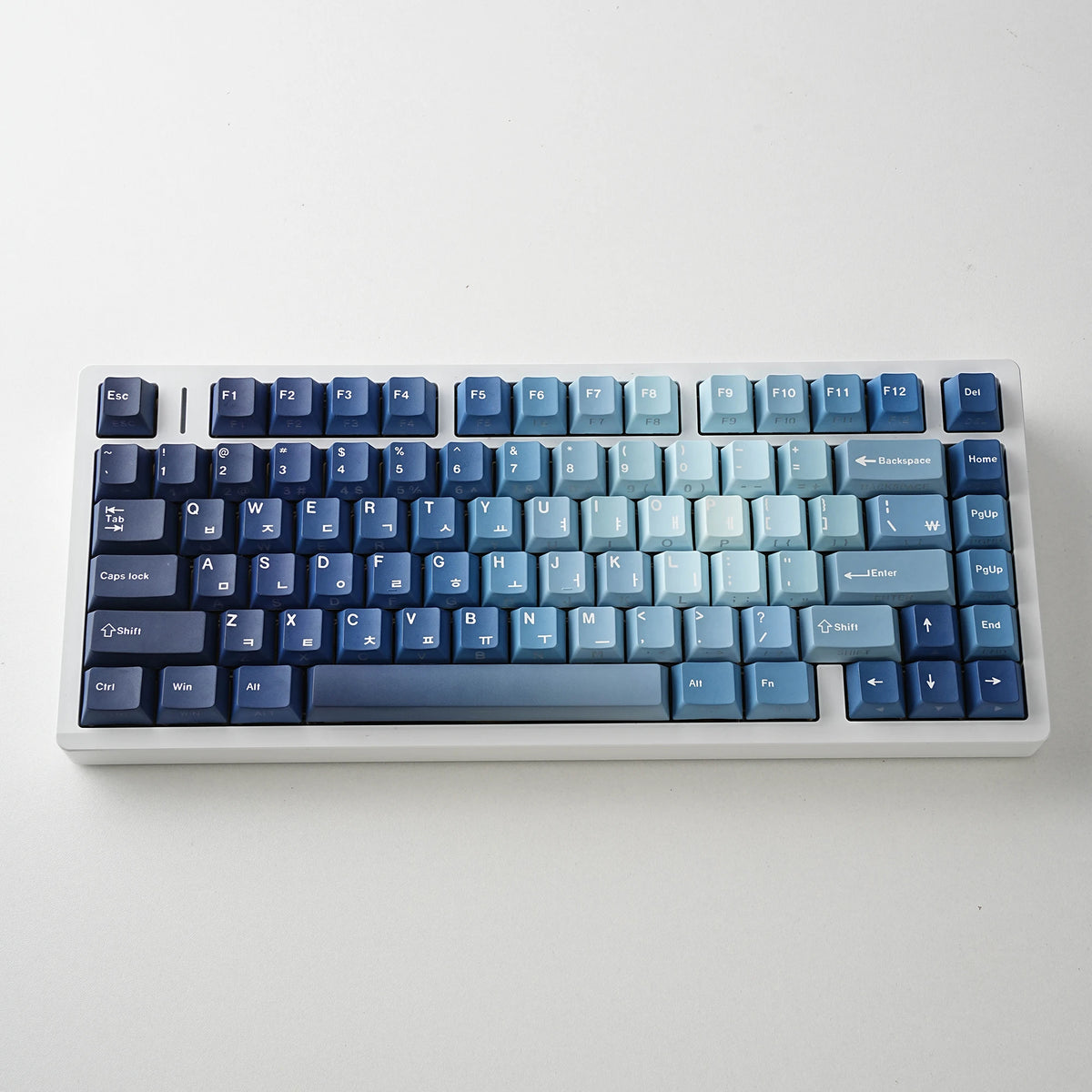 Keycaps Ocean Heart | Perfil Cherry | PBT Dye-Sub | Retroiluminación Lateral | Español