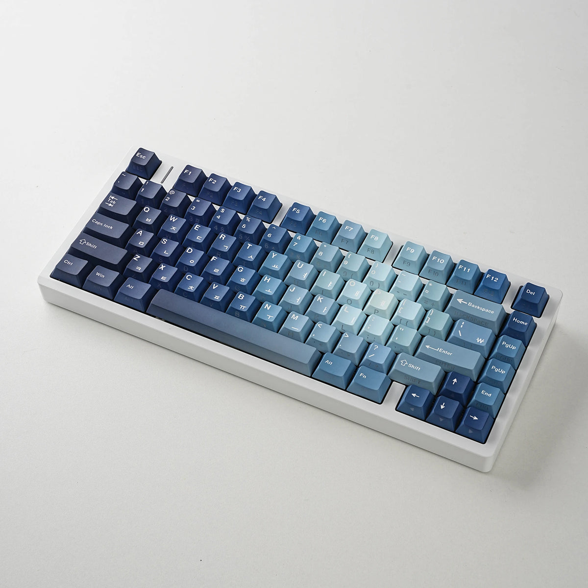 Keycaps Ocean Heart | Perfil Cherry | PBT Dye-Sub | Retroiluminación Lateral | Español